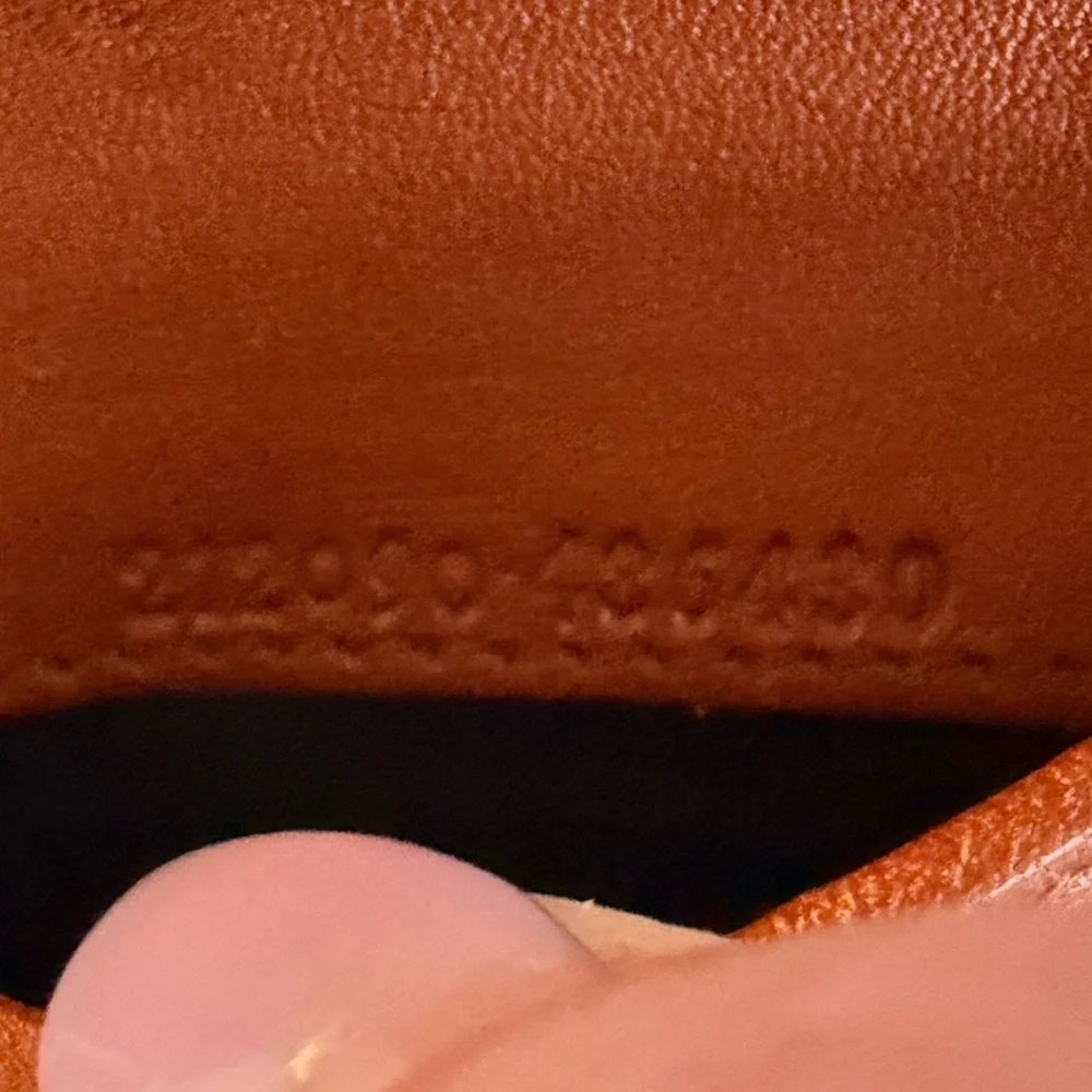 Gucci GG Supreme Canvas Bifold Wallet Orange Leather Trim - Picture 10 of 11